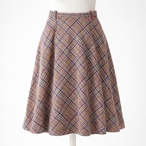 Vintage Summit Of‎ Boston 70s Plaid Skirt Size XS Red Preppy Schoolgirl Academia